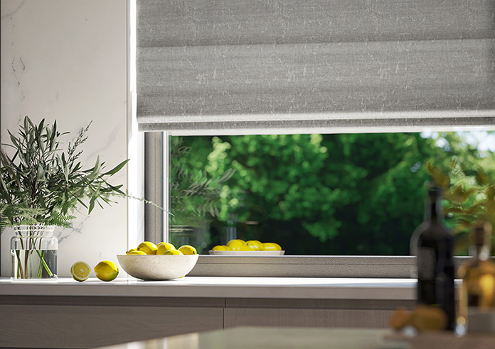 Bardiglio, Marble Grey - Motorised Roman Blind - Image 5